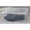 Basicwise Storage Tote, 10-1/2 in L x 14 in W x 5-1/2 in H, Clear, Plastic QI003259 - alternate 1